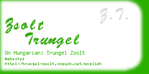 zsolt trungel business card